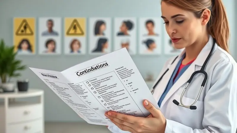 Profissional de saúde avaliando contraindicações do suplemento Materna para diferentes perfis de gestantes.
