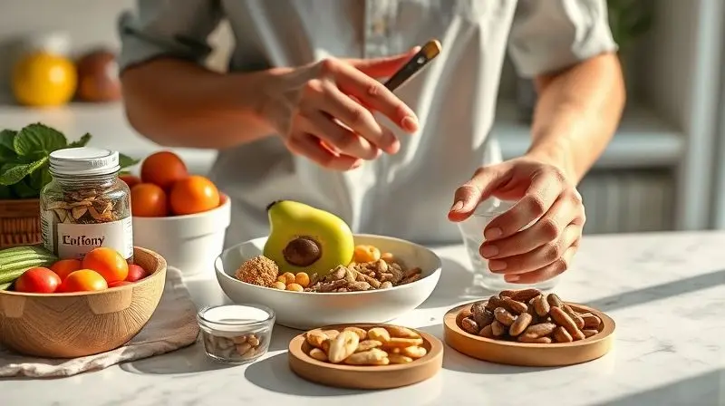 Dicas práticas para incluir vitaminas e minerais na rotina diária visando melhor esperma.
