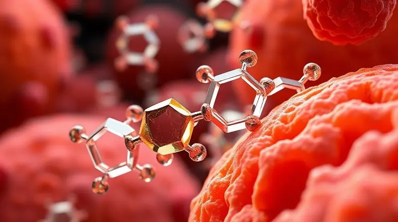 Ilustração científica do funcionamento da vitamina D3 no organismo humano.