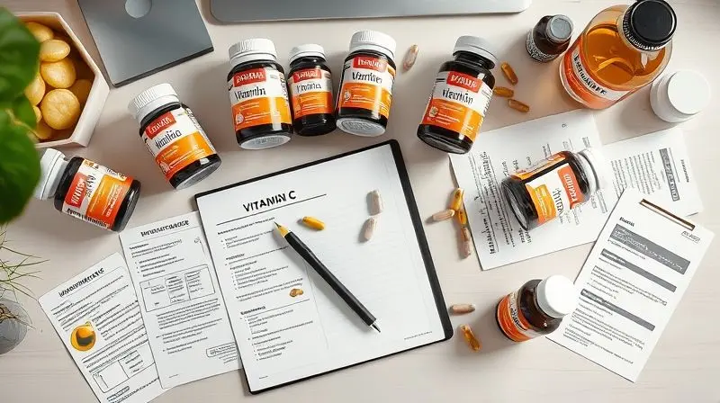 Guia de compra para escolher os melhores suplementos de vitamina C.