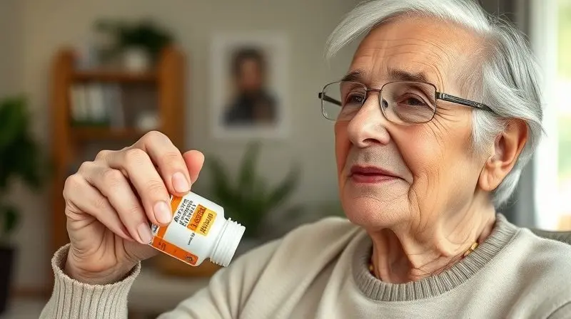 Idoso saudável consumindo suplemento vitamínico para melhorar a nutrição na terceira idade.