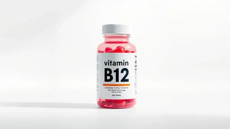 Suplemento de vitamina B12 profissional e unbranded para saúde e vitalidade diária.