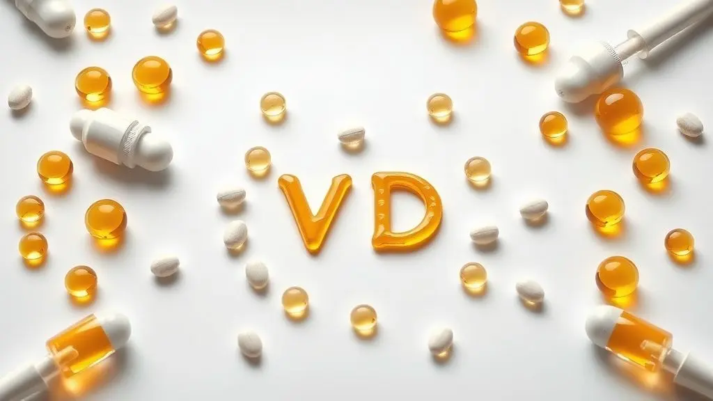 Suplementos de vitamina D unbranded para fortalecer ossos e prevenir deficiências ósseas.