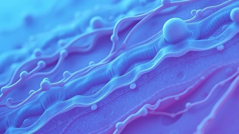 Fibras de colágeno e elastina em pele saudável promovendo rejuvenescimento.