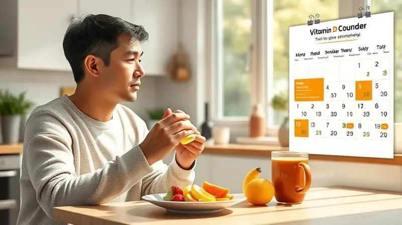 Momento ideal para tomar suplemento de vitamina D e fortalecer ossos.