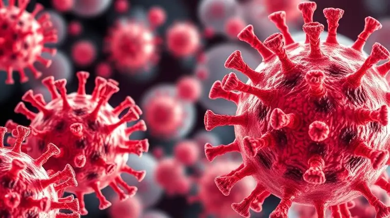 Células do sistema imunológico fortalecidas pela vitamina C combatendo vírus em imagem fotorealista.