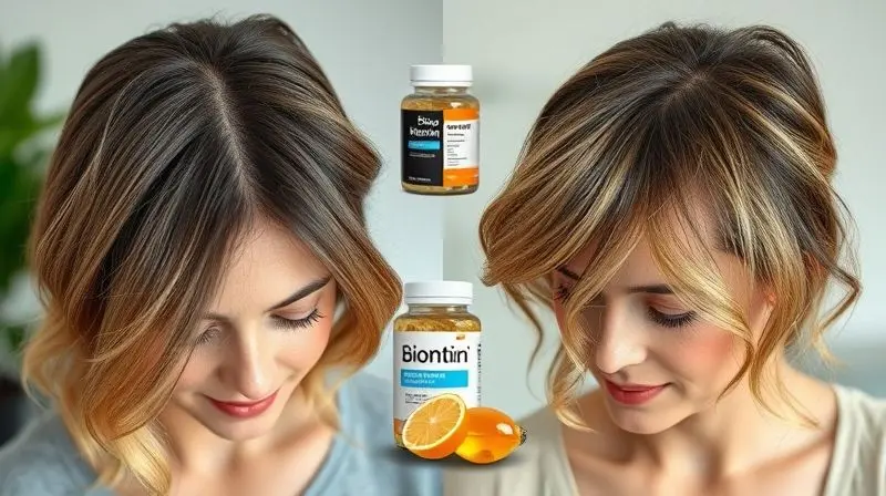 Vitamins para combater queda de cabelo causada pela menopausa.