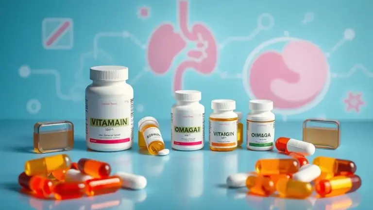 Suplementos de vitaminas lipossolúveis e ômega-3 essenciais após remoção da vesícula biliar para saúde digestiva.